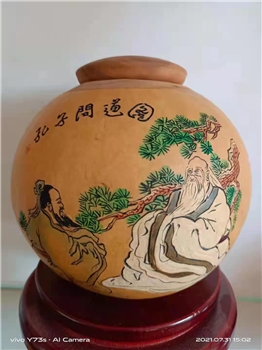 葫芦茶叶罐 防渗蜂蜡茶叶罐
